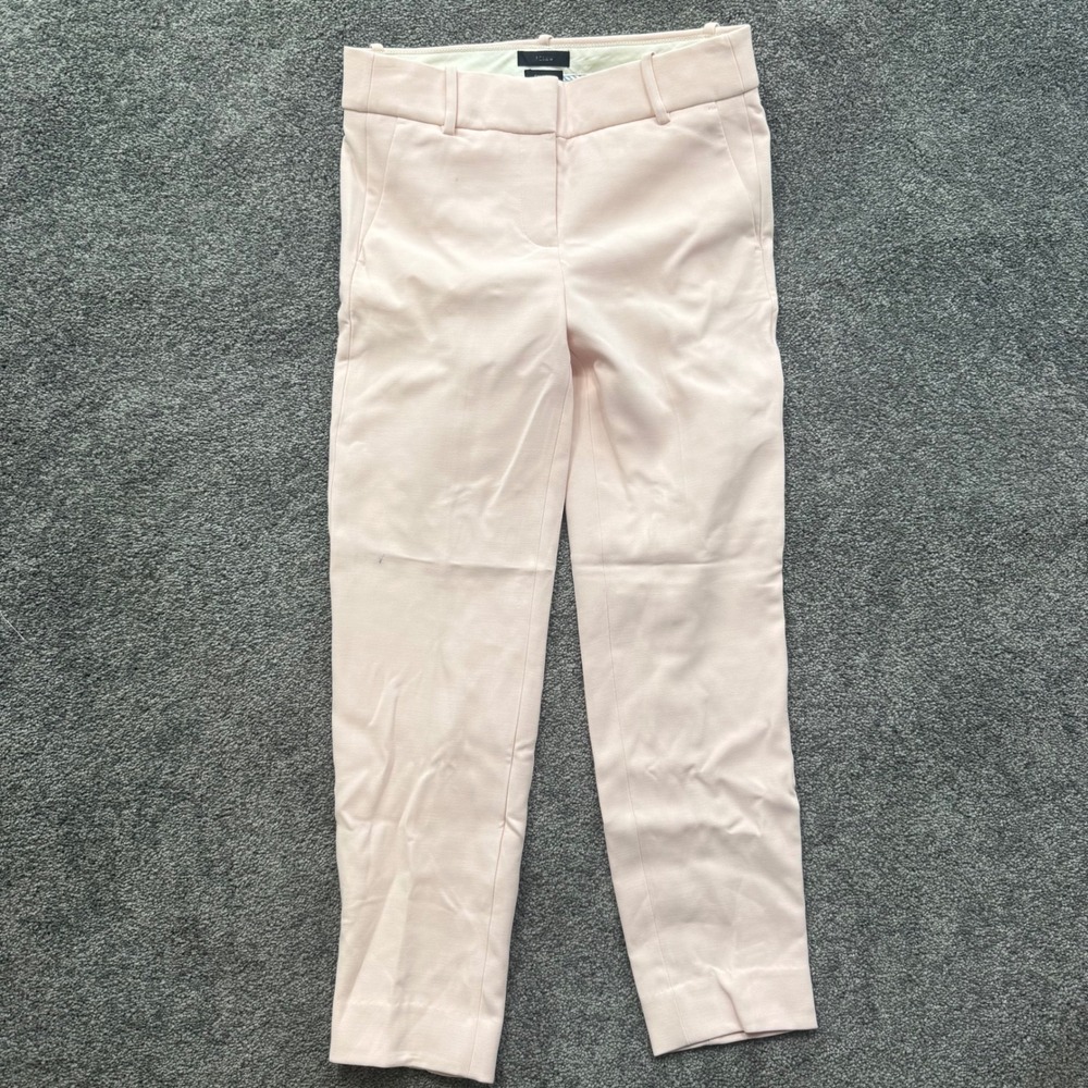J.Crew Cameron Slim Crop Pant Pink Four-Season Stretch G8547 Women's 4